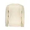 SWEAT-SHIRT SANS FERMETURE ÉCLAIR BEIGE CALVIN KLEIN POUR HOMMES - CALVIN KLEIN