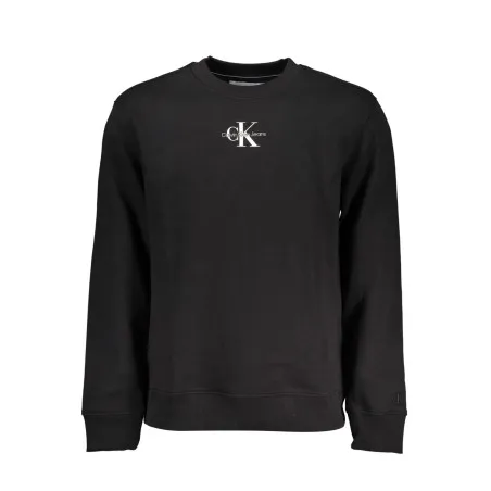 SWEAT-SHIRT SANS FERMETURE ÉCLAIR NOIR CALVIN KLEIN POUR HOMMES - CALVIN KLEIN