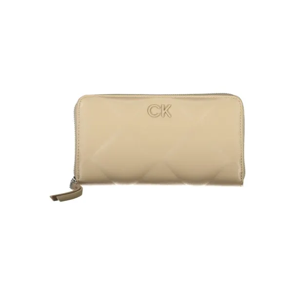 PORTEFEUILLE FEMME CALVIN KLEIN BEIGE - CALVIN KLEIN