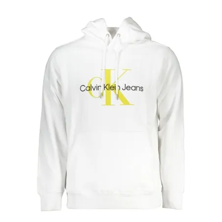 SWEAT-SHIRT SANS FERMETURE ÉCLAIR BLANC CALVIN KLEIN POUR HOMMES - CALVIN KLEIN