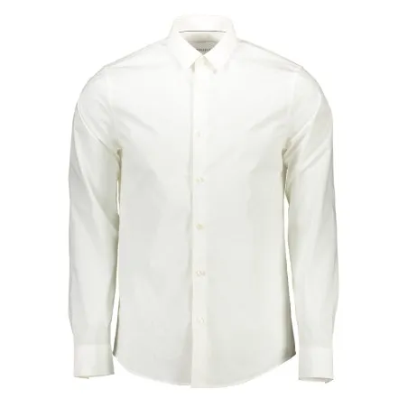 CHEMISE À MANCHES LONGUES BLANCHE POUR HOMMES CALVIN KLEIN - CALVIN KLEIN