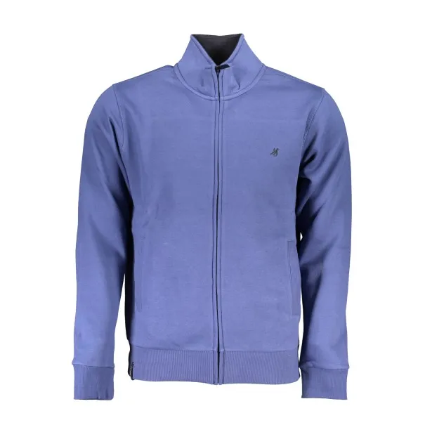 SWEAT-SHIRT BLEU À FERMETURE ÉCLAIR POUR HOMME US GRAND - U.S. GRAND