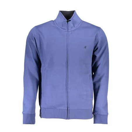 SWEAT-SHIRT BLEU À FERMETURE ÉCLAIR POUR HOMME US GRAND - U.S. GRAND