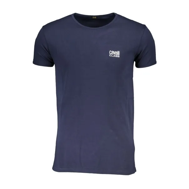 T-SHIRT MANCHES COURTES HOMME CAVALLI CLASS BLEU - CAVALLI CLASS