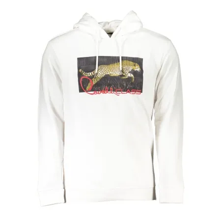 SWEAT-SHIRT SANS FERMETURE ÉCLAIR BLANC POUR HOMMES CAVALLI CLASS - CAVALLI CLASS