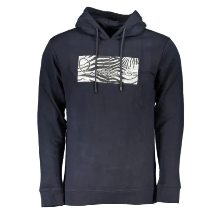 SWEAT-SHIRT SANS FERMETURE ÉCLAIR BLEU POUR HOMMES CAVALLI CLASS - CAVALLI CLASS
