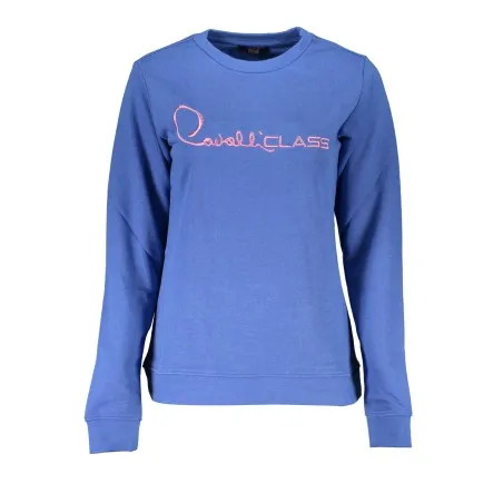 CAVALLI SWEAT-SHIRT SANS FERMETURE FEMME CLASS BLEU - CAVALLI CLASS