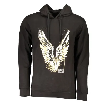 SWEAT-SHIRT ZIPPÉ NOIR CAVALLI CLASS POUR HOMMES - CAVALLI CLASS