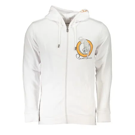 SWEAT-SHIRT ZIPPÉ BLANC HOMME CAVALLI CLASS - CAVALLI CLASS