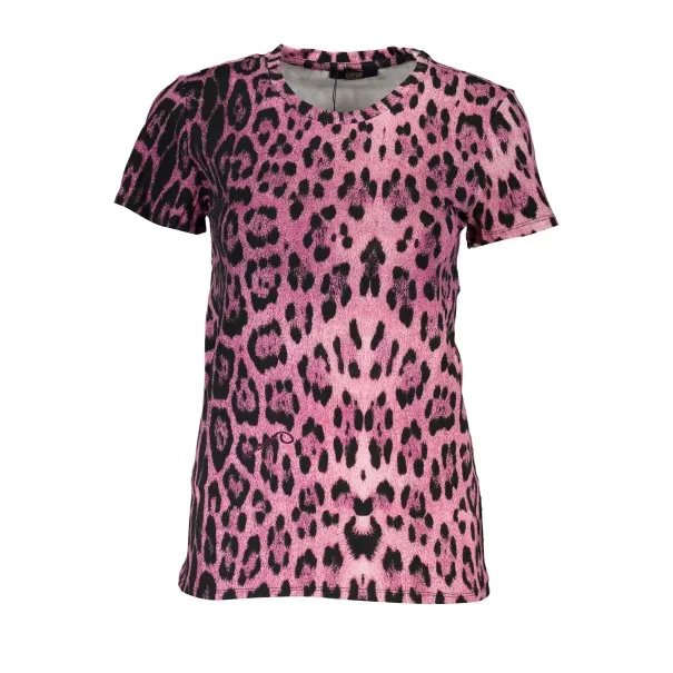 T-SHIRT À MANCHES COURTES FEMME CAVALLI CLASS ROSE - CAVALLI CLASS