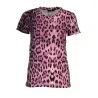 T-SHIRT À MANCHES COURTES FEMME CAVALLI CLASS ROSE - CAVALLI CLASS