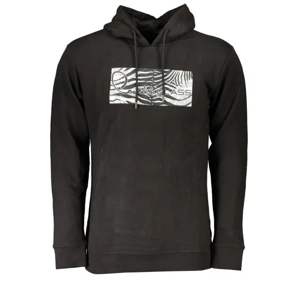SWEAT-SHIRT ZIPPÉ NOIR CAVALLI CLASS POUR HOMMES - CAVALLI CLASS