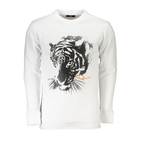 SWEAT-SHIRT SANS FERMETURE ÉCLAIR BLANC POUR HOMMES CAVALLI CLASS - CAVALLI CLASS