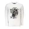 SWEAT-SHIRT SANS FERMETURE ÉCLAIR BLANC POUR HOMMES CAVALLI CLASS - CAVALLI CLASS