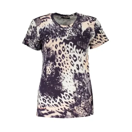 T-SHIRT À MANCHES COURTES FEMME CAVALLI CLASS ROSE - CAVALLI CLASS