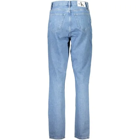 CALVIN KLEIN JEAN EN DENIM FEMME BLEU - CALVIN KLEIN