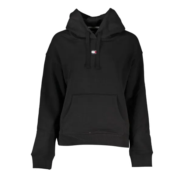 SWEAT-SHIRT SANS FERMETURE ÉCLAIR POUR FEMME TOMMY HILFIGER NOIR - TOMMY HILFIGER