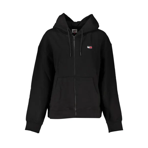 SWEAT-SHIRT ZIPPÉ NOIR TOMMY HILFIGER FEMME - TOMMY HILFIGER