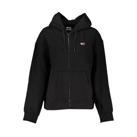 SWEAT-SHIRT ZIPPÉ NOIR TOMMY HILFIGER FEMME - TOMMY HILFIGER
