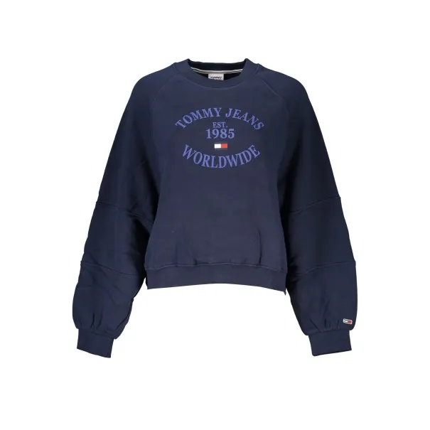 SWEAT-SHIRT SANS FERMETURE ÉCLAIR BLEU TOMMY HILFIGER FEMME - TOMMY HILFIGER
