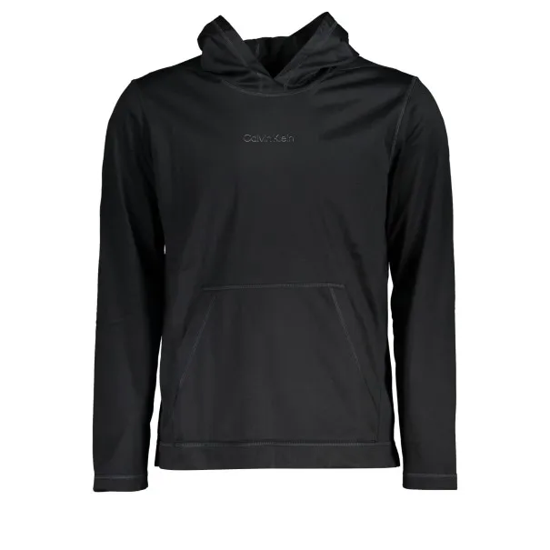 SWEAT-SHIRT SANS FERMETURE ÉCLAIR NOIR CALVIN KLEIN POUR HOMMES - CALVIN KLEIN