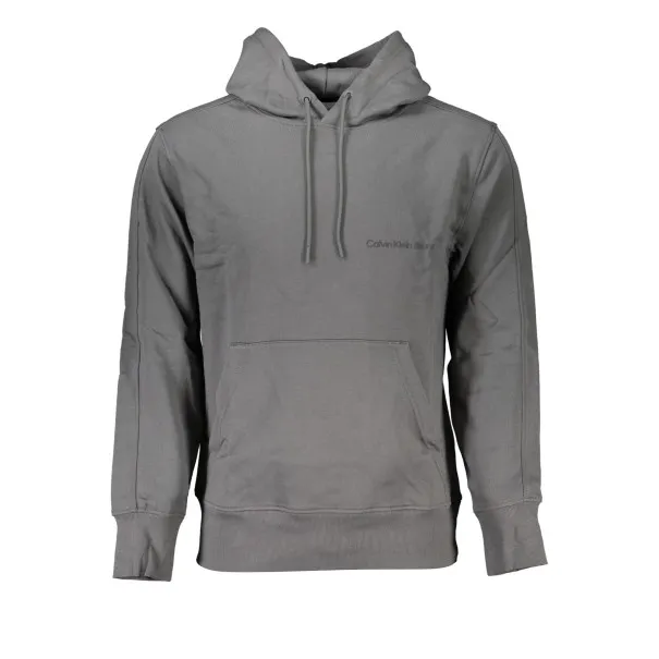 SWEAT-SHIRT SANS FERMETURE ÉCLAIR GRIS CALVIN KLEIN POUR HOMMES - CALVIN KLEIN