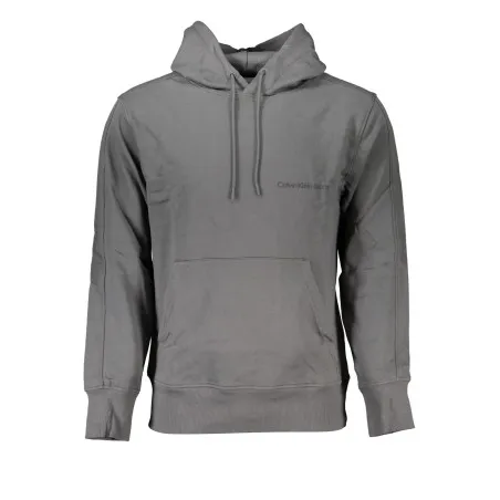 SWEAT-SHIRT SANS FERMETURE ÉCLAIR GRIS CALVIN KLEIN POUR HOMMES - CALVIN KLEIN