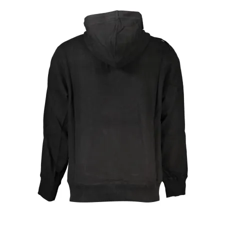 SWEAT-SHIRT ZIPPÉ NOIR CALVIN KLEIN POUR HOMMES - CALVIN KLEIN
