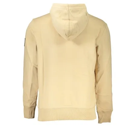 SWEAT-SHIRT SANS FERMETURE ÉCLAIR BEIGE CALVIN KLEIN POUR HOMMES - CALVIN KLEIN