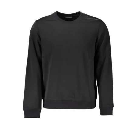 SWEAT-SHIRT SANS FERMETURE ÉCLAIR NOIR CALVIN KLEIN POUR HOMMES - CALVIN KLEIN