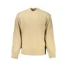 SWEAT-SHIRT SANS FERMETURE ÉCLAIR BEIGE CALVIN KLEIN POUR HOMMES - CALVIN KLEIN