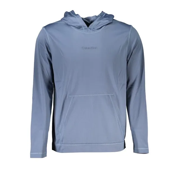 SWEAT-SHIRT SANS FERMETURE ÉCLAIR BLEU CALVIN KLEIN POUR HOMMES - CALVIN KLEIN