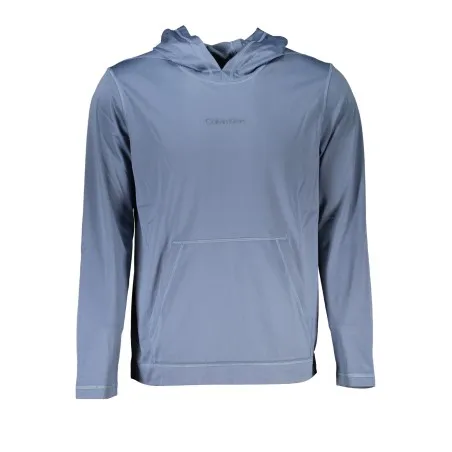 SWEAT-SHIRT SANS FERMETURE ÉCLAIR BLEU CALVIN KLEIN POUR HOMMES - CALVIN KLEIN