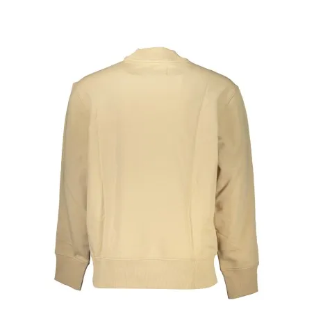 SWEAT-SHIRT SANS FERMETURE ÉCLAIR BEIGE CALVIN KLEIN POUR HOMMES - CALVIN KLEIN