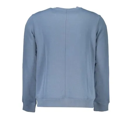 SWEAT-SHIRT SANS FERMETURE ÉCLAIR BLEU CALVIN KLEIN POUR HOMMES - CALVIN KLEIN