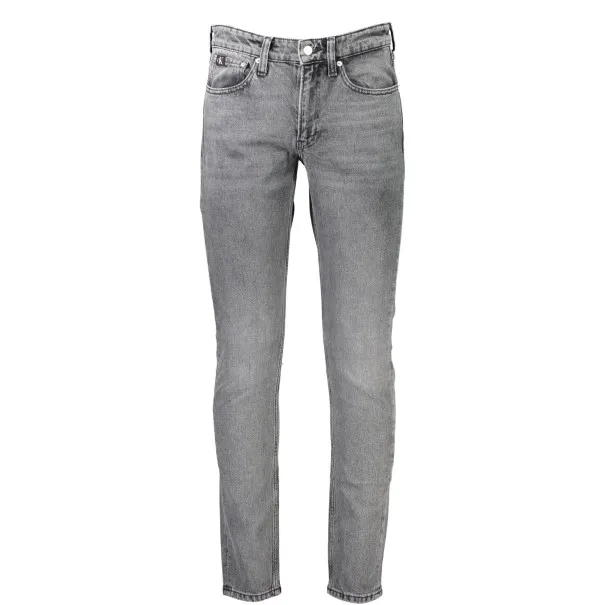 JEAN EN DENIM GRIS CALVIN KLEIN POUR HOMMES - CALVIN KLEIN