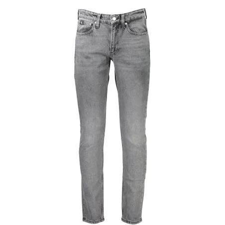 JEAN EN DENIM GRIS CALVIN KLEIN POUR HOMMES - CALVIN KLEIN