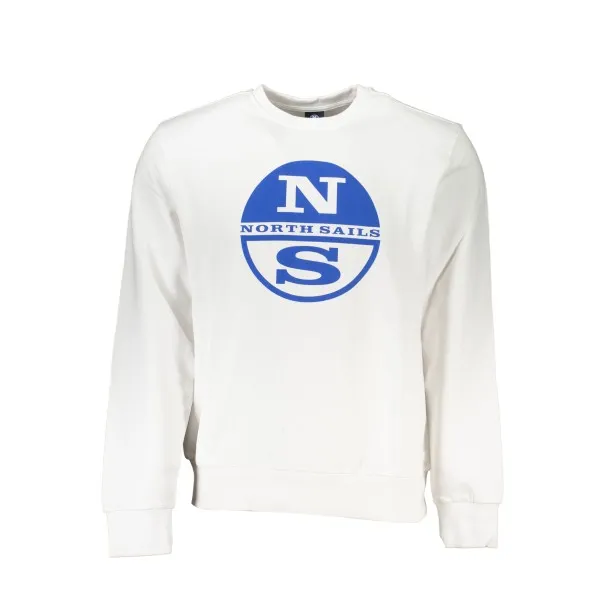 SWEAT-SHIRT SANS FERMETURE ÉCLAIR BLANC NORTH SAILS POUR HOMMES - NORTH SAILS