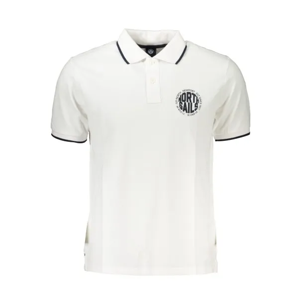 NORTH SAILS POLO BLANC MANCHES COURTES HOMME - NORTH SAILS