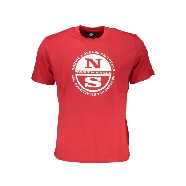 NORTH SAILS T-SHIRT MANCHES COURTES HOMME ROUGE - NORTH SAILS