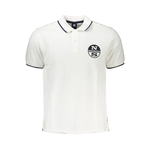 NORTH SAILS POLO BLANC MANCHES COURTES HOMME - NORTH SAILS
