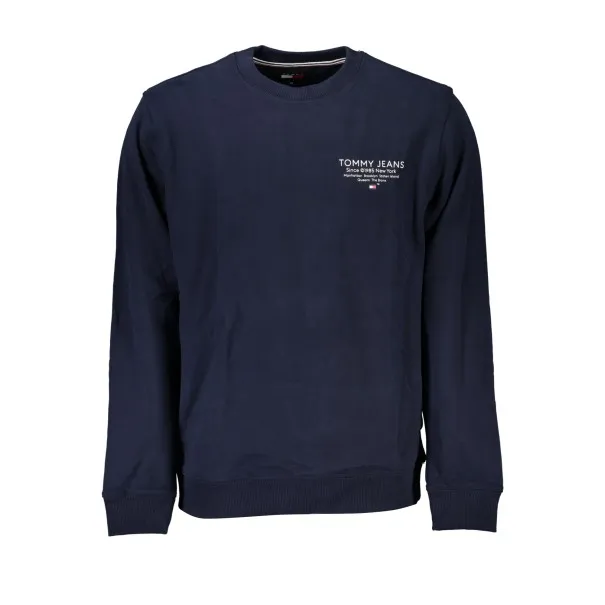 SWEAT-SHIRT SANS FERMETURE ÉCLAIR BLEU TOMMY HILFIGER POUR HOMMES - TOMMY HILFIGER