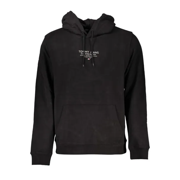 SWEAT-SHIRT SANS FERMETURE ÉCLAIR NOIR TOMMY HILFIGER POUR HOMMES - TOMMY HILFIGER