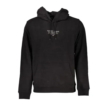 SWEAT-SHIRT SANS FERMETURE ÉCLAIR NOIR TOMMY HILFIGER POUR HOMMES - TOMMY HILFIGER