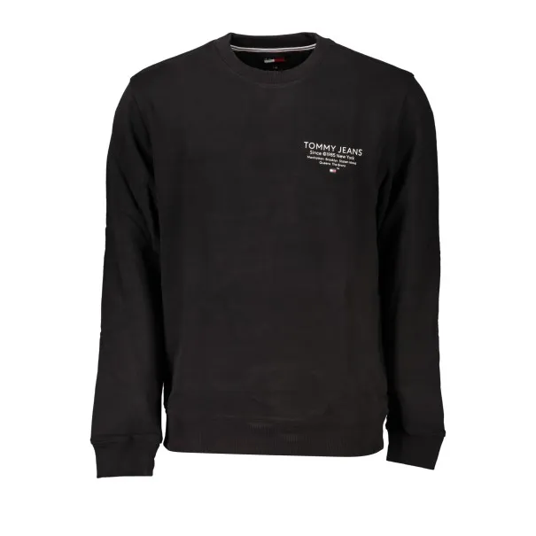 SWEAT-SHIRT SANS FERMETURE ÉCLAIR NOIR TOMMY HILFIGER POUR HOMMES - TOMMY HILFIGER