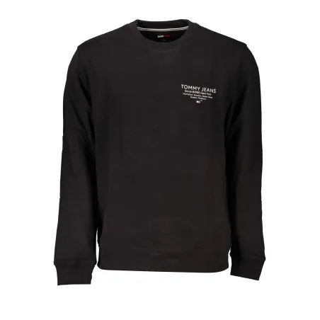 SWEAT-SHIRT SANS FERMETURE ÉCLAIR NOIR TOMMY HILFIGER POUR HOMMES - TOMMY HILFIGER