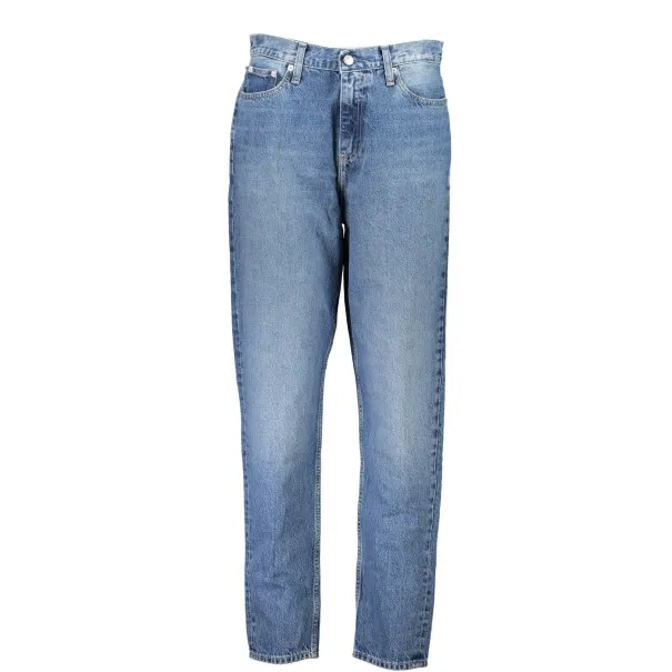 CALVIN KLEIN JEAN EN DENIM FEMME BLEU - CALVIN KLEIN