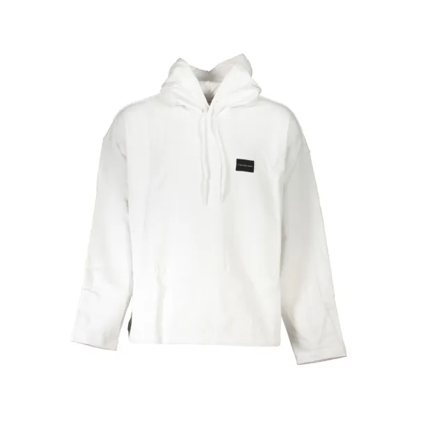 SWEAT-SHIRT SANS FERMETURE ÉCLAIR BLANC CALVIN KLEIN POUR HOMMES - CALVIN KLEIN