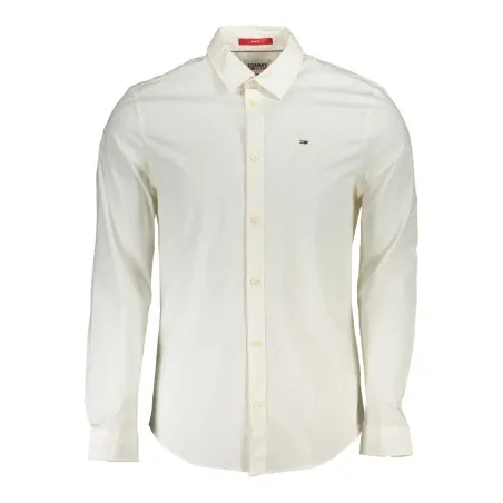 TOMMY HILFIGER CHEMISE BLANCHE À MANCHES LONGUES POUR HOMMES - TOMMY HILFIGER