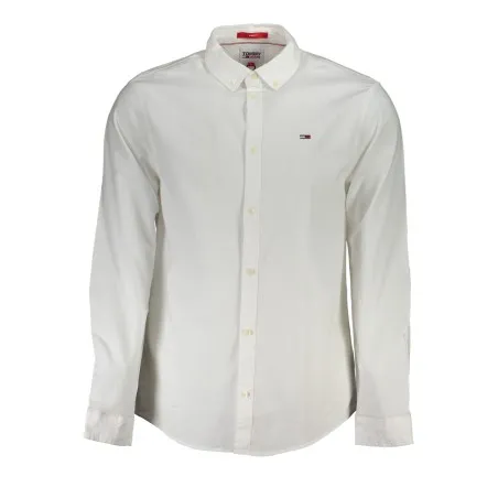 TOMMY HILFIGER CHEMISE BLANCHE À MANCHES LONGUES POUR HOMMES - TOMMY HILFIGER